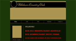 Desktop Screenshot of hillsborocountryclub.com
