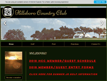 Tablet Screenshot of hillsborocountryclub.com